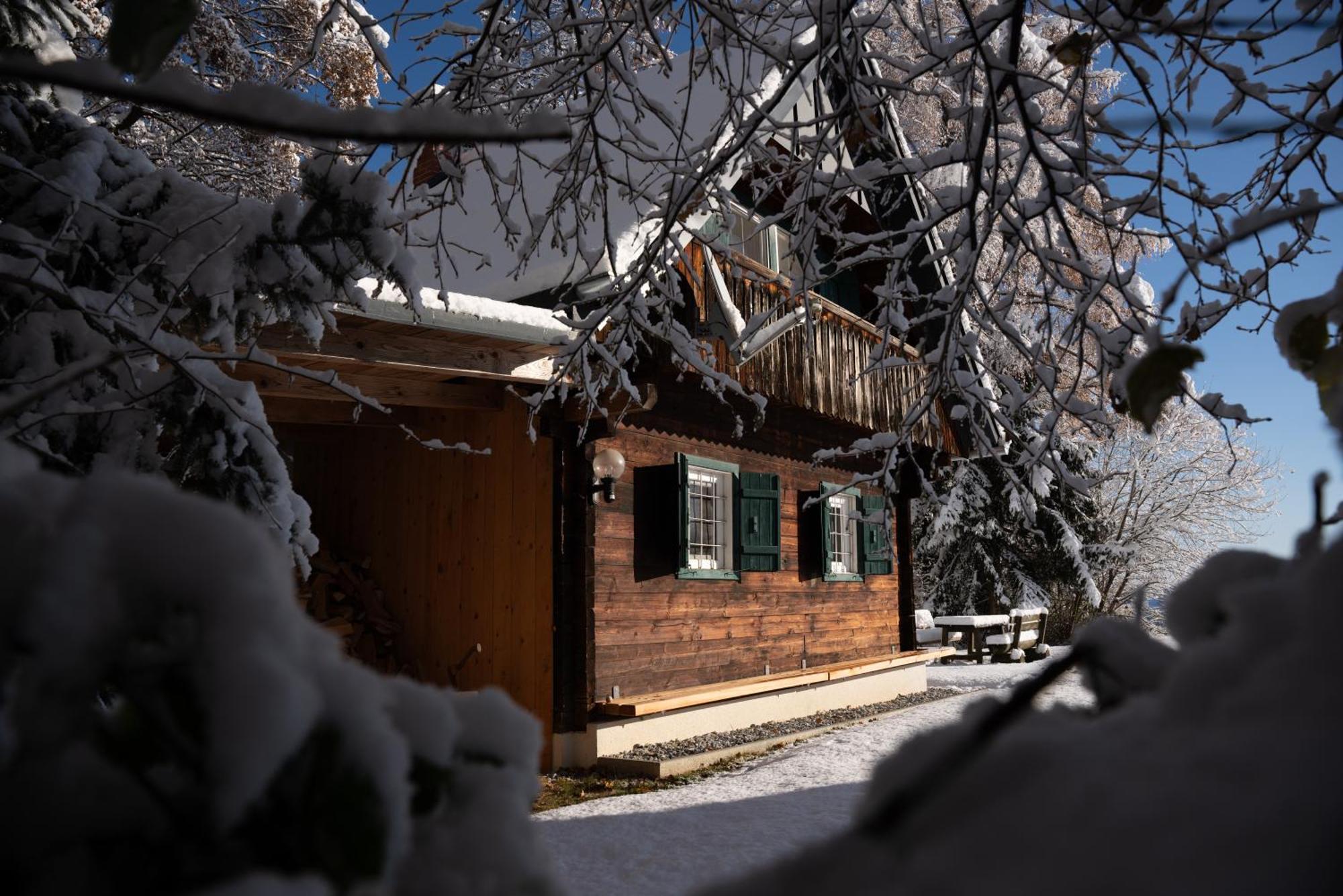 Villa Gregor's Ferienhaus im Wald Edelschrott Exterior foto