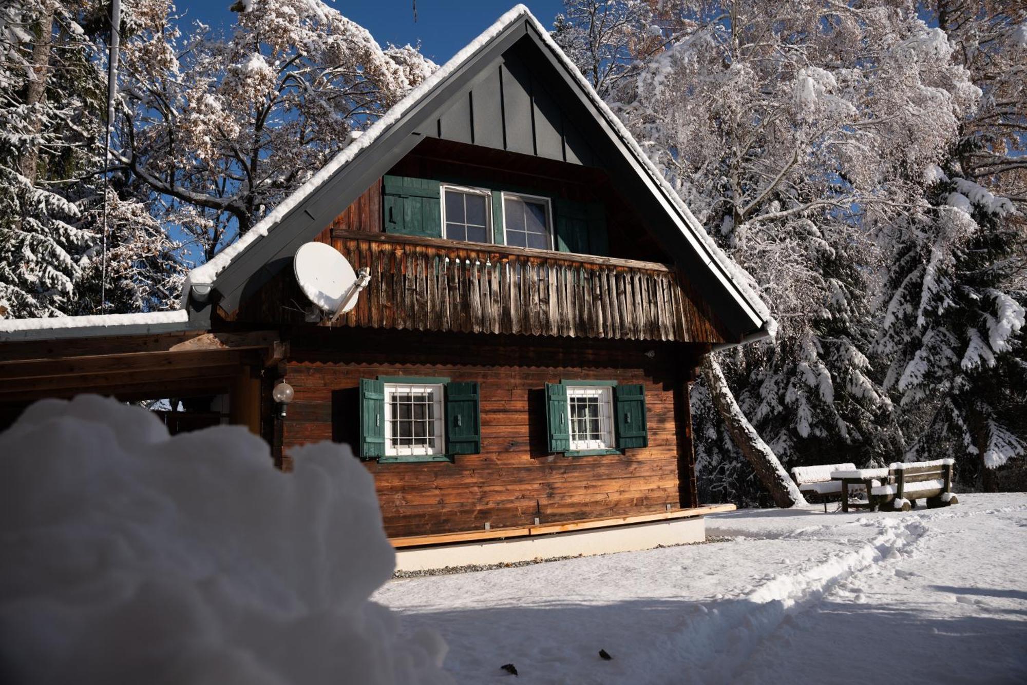 Villa Gregor's Ferienhaus im Wald Edelschrott Exterior foto