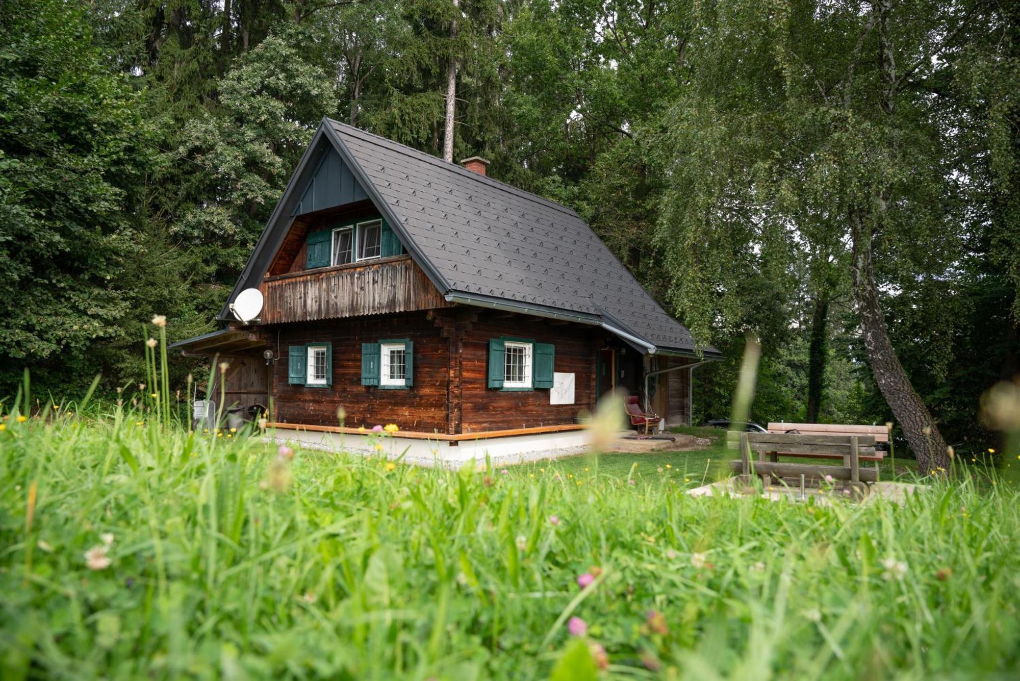 Villa Gregor's Ferienhaus im Wald Edelschrott Exterior foto